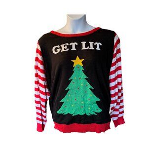 Tipsy Elves Get Lit Light Up Christmas Sweater